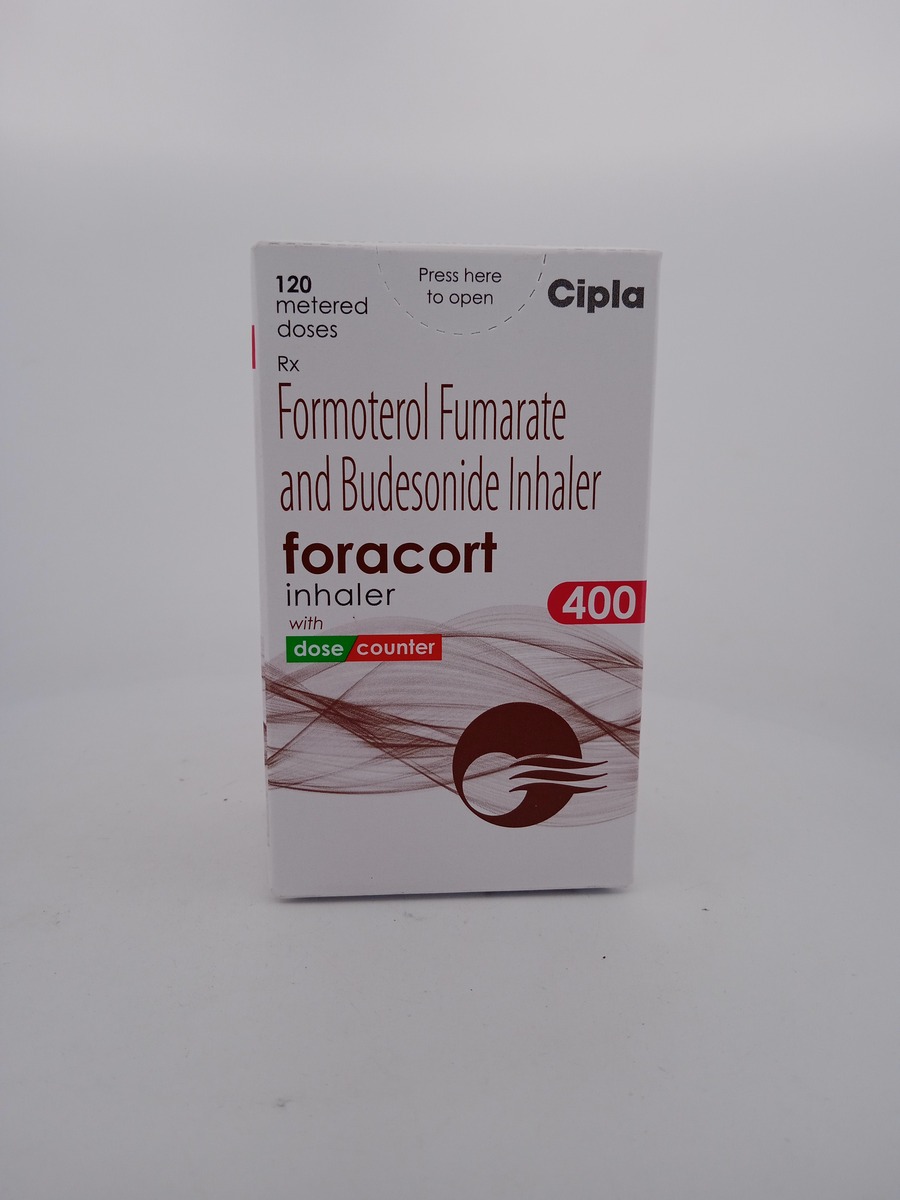 FORACORT 400 INHALER | Budesonide 400mcg & Formoterol 6mcg.