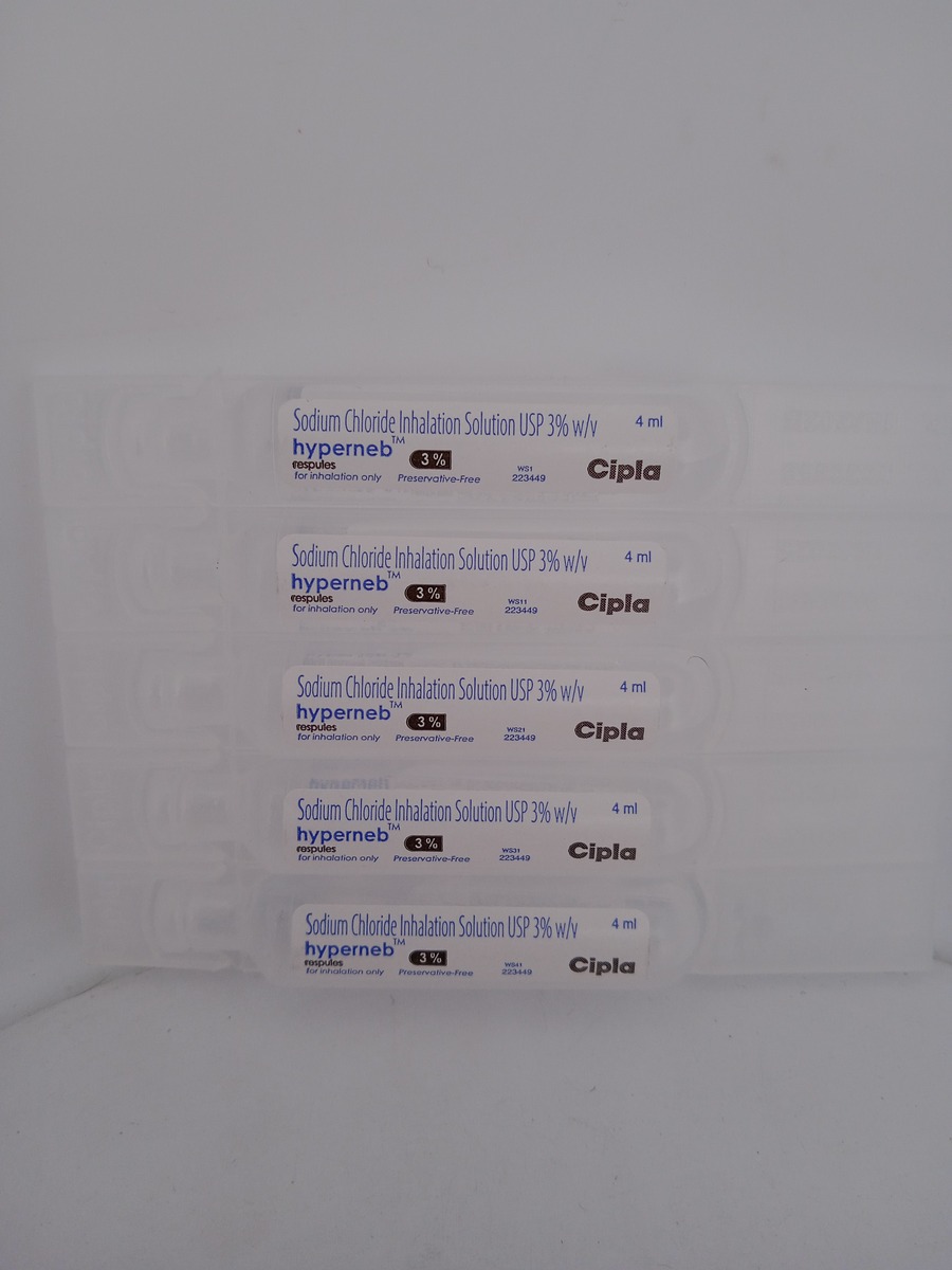HYPERNEB 3% RESPULES | Hypertonic Saline 3% Nebuliser Solution.