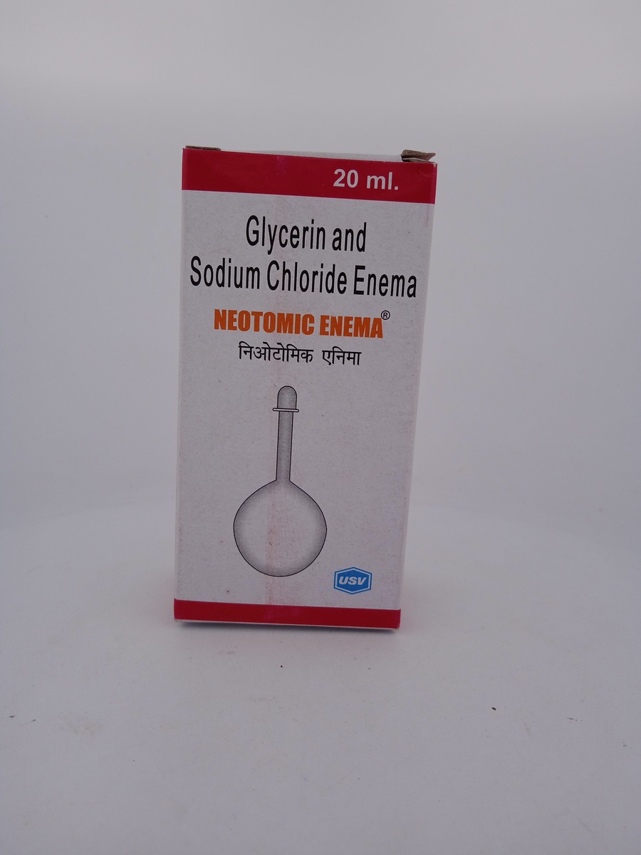 NEOTOMIC ENEMA 20ML | Glycerin & Sodium Chloride Laxative Solution.