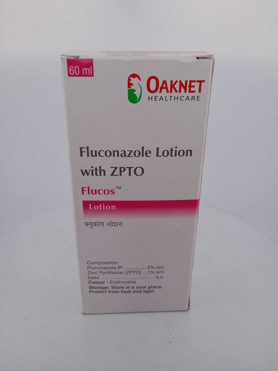 FLUCOS LOTION 60ML | Fluconazole + Zinc Pyrithione Antifungal Lotion.