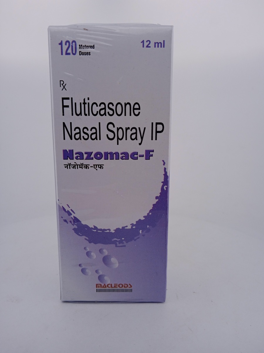 NAZOMAC-F NASAL SPRAY 50MCG 12ML | Fluticasone Propionate Spray.