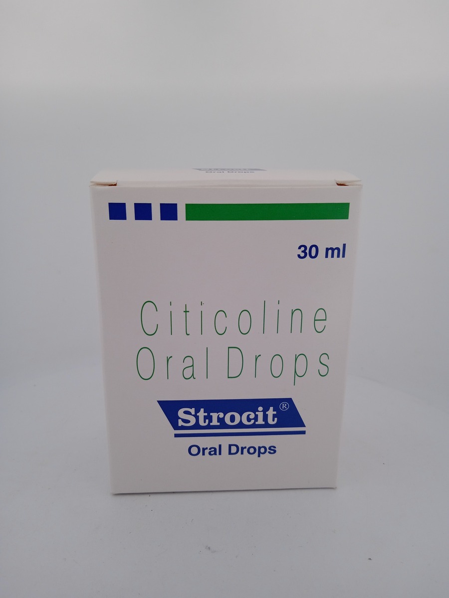 STROCIT 100 MG/ML ORAL DROPS 30 ML | Citicoline Neuroprotective Medicine.