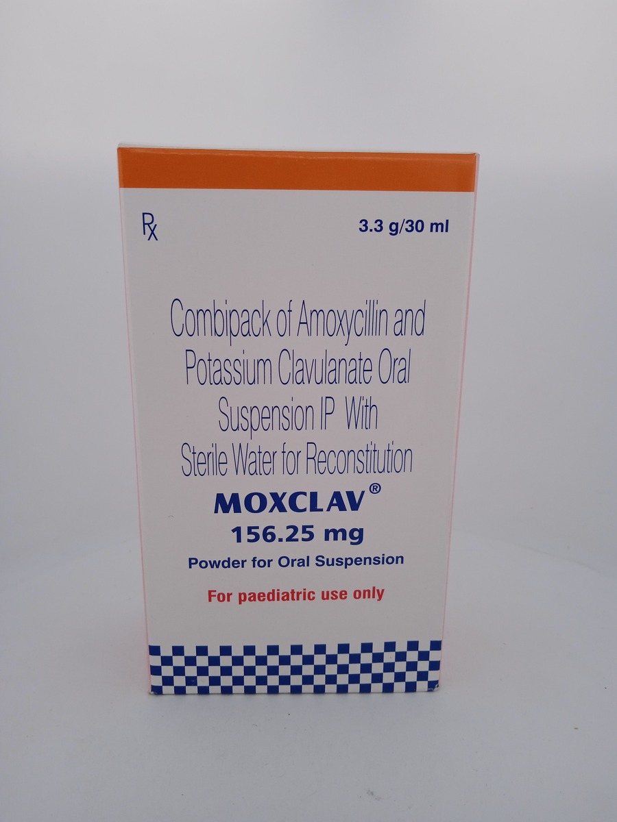 MOXCLAV 156.25 MG DRY SYRUP 30 ML | Amoxicillin & Clavulanate.