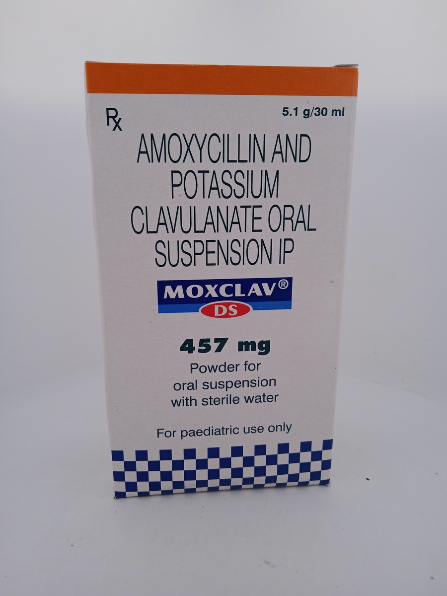 MOXCLAV DS CP 457 MG/5 ML 30 ML | Amoxicillin & Clavulanate Suspension.