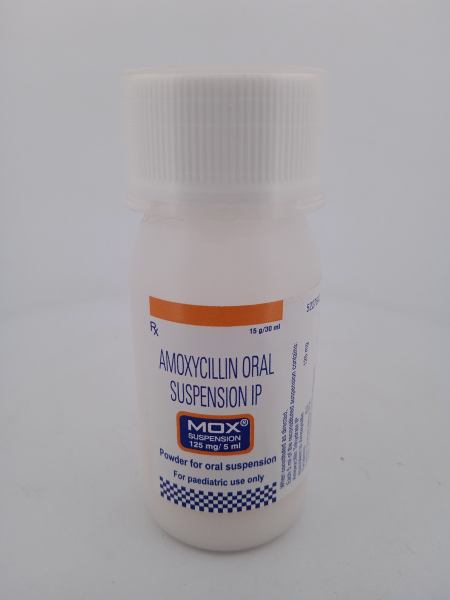 MOX 125 MG/5 ML SUSPENSION 30 ML | Amoxicillin Pediatric Antibiotic.
