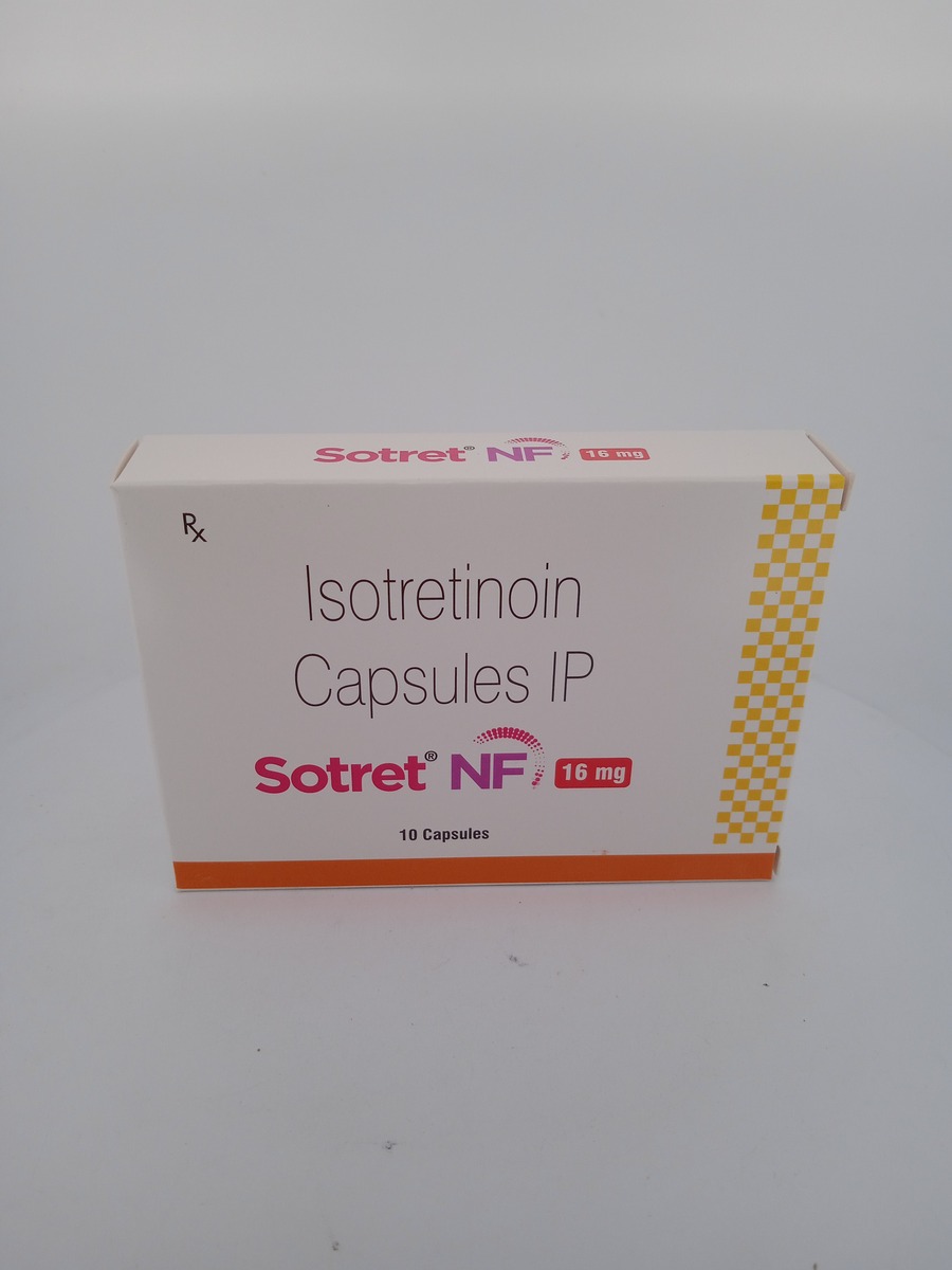 SOTRET NF 16 MG 10 CAPSULES | Isotretinoin Severe Acne Medicine