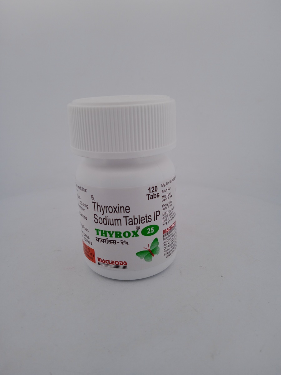 THYROX-25MCG-1 BOTTLE OF 120 TABLETS | Levothyroxine Tablets
