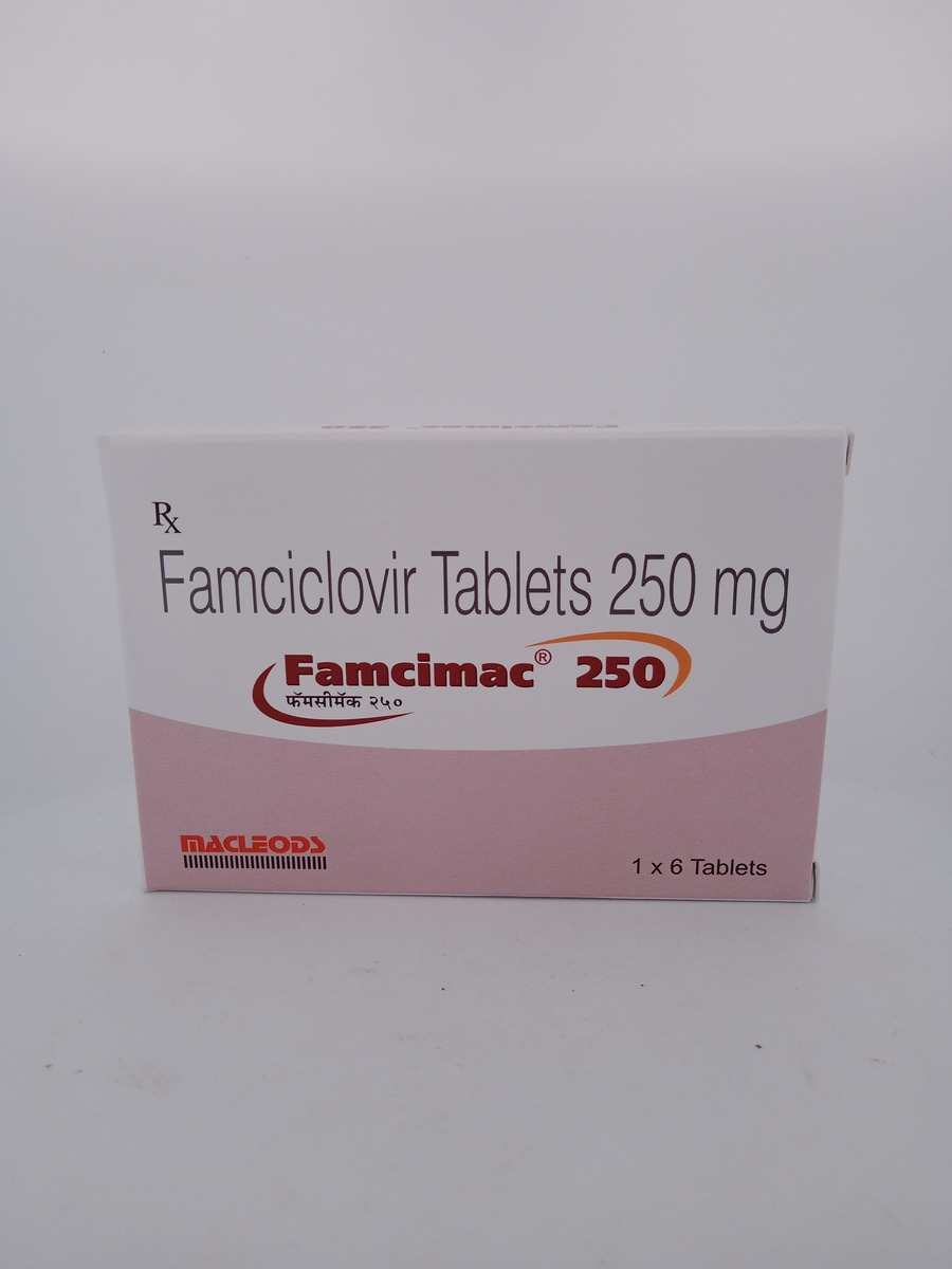 FAMCIMAC-250MG-6 TABLETS (Famciclovir 250mg) Antiviral Medicine