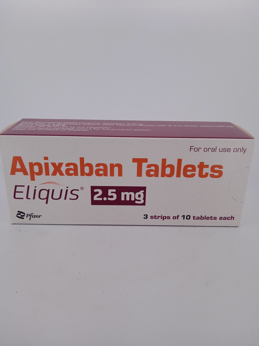 ELIQUIS 2.5 MG 10 TABLETS | Apixaban Anticoagulant Medicine.