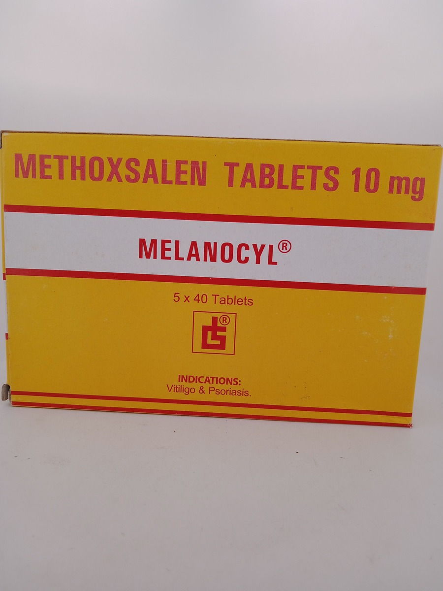 MELANOCYL 10 MG 40 TABLETS | Methoxsalen for Vitiligo & Psoriasis