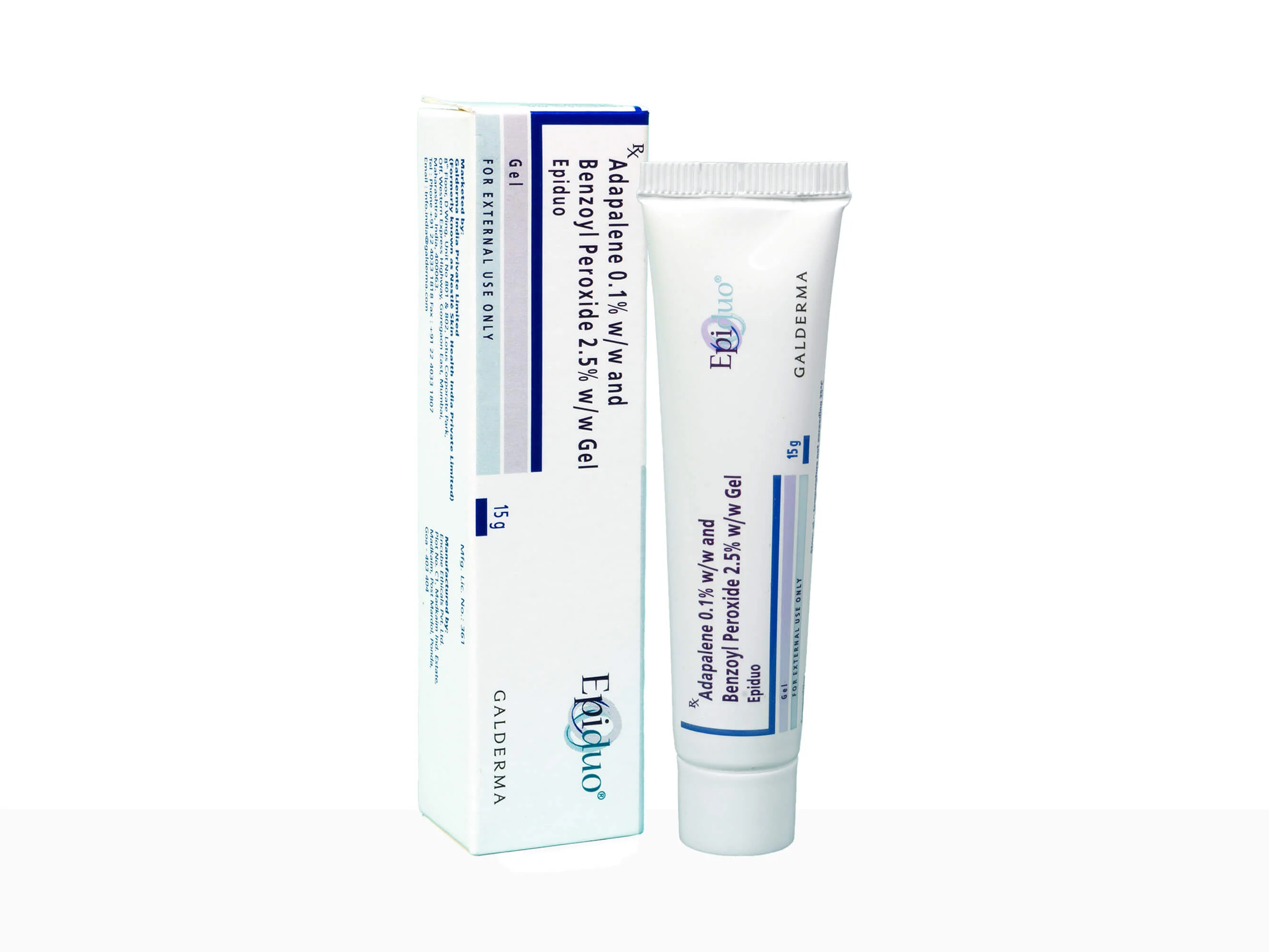 EPIDUO GEL 15G | Adapalene & Benzoyl Peroxide Acne Treatment Gel.