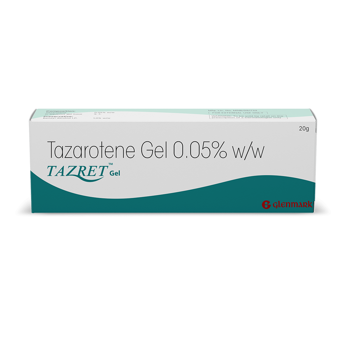 TAZRET GEL 20G | Tazarotene 0.05% Topical Retinoid Gel.