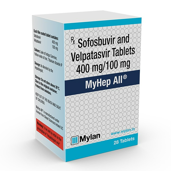 MYHEP ALL 400 MG/100 MG 28 TABLETS | Sofosbuvir & Velpatasvir.