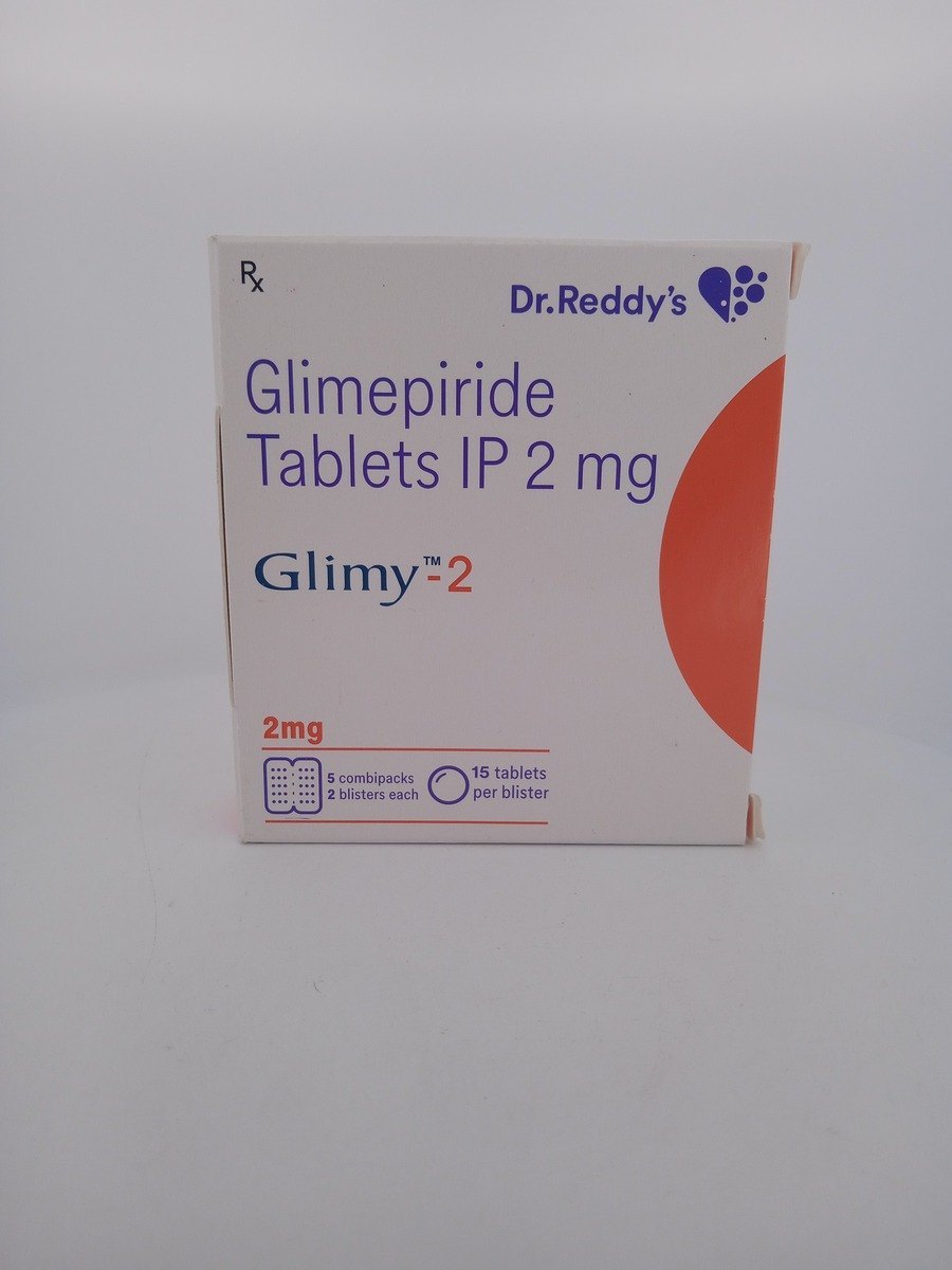 GLIMY 2 MG 15 TABLETS | Glimepiride Antidiabetic Medicine.